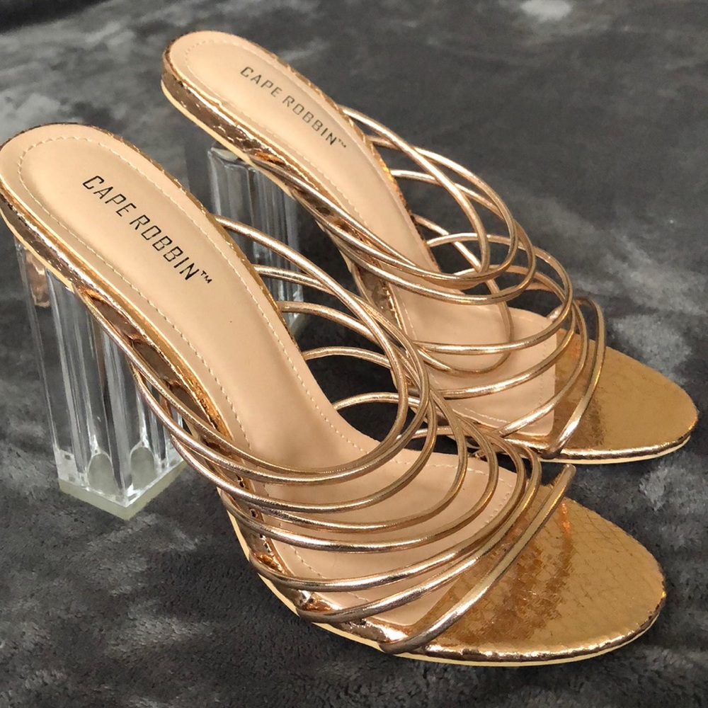 Gold heels